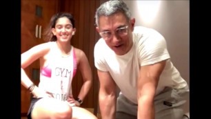 'Aamir Khan crashes daughter Ira\'s workout LIVE on Instagram'