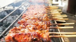 'Philippines Street Food - Grilled LIEMPO, Pork Barbecue and LECHON'