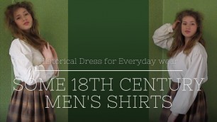 'Some Modern 18th Century Men\'s Shirts || Modern 18th Century Fashion'
