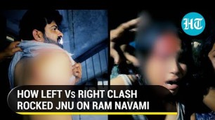 'JNU on the boil; AISA, ABVP students clash over non-veg food | Watch what happened'