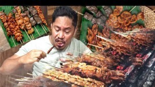 'IHAW-IHAW WANTUSAWA!!! ISAW! Pork BBQ! ATAY! Betamax! Etc. Filipino Food. Mukbang. Philippines.'