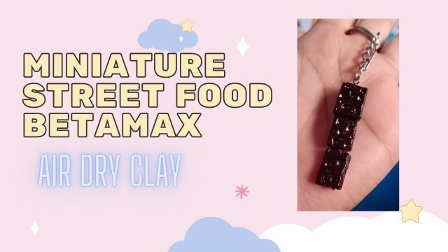 'Street Food Miniature | Betamax | Air dry clay'