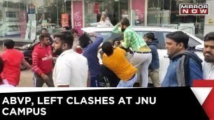 'Left, ABVP Students Clash In JNU Over Eating Non-Veg Food | Delhi Police | English News'