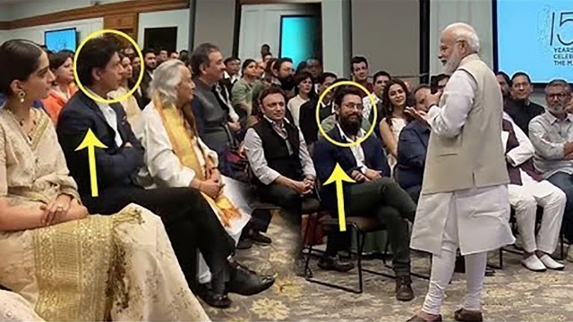 'See What PM Modi Said In Front Of Aamir Khan, Shahrukh Khan & Bollywood  Celebrity'