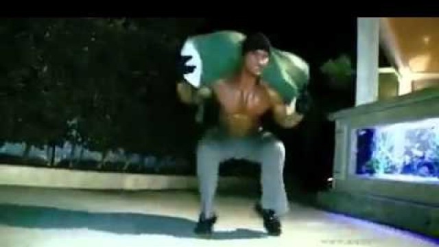 'Greg Plitt Sandbag Body Shock Workout Preview'