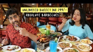 'UNLIMITED VEG & NON VEG BUFFET | Absolute Barbecues Powai | Anagha Mirgal | Indian Food | Food Vlog'