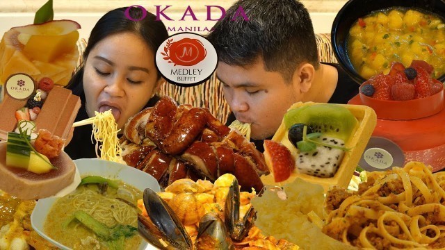 'OUTDOOR MUKBANG | OKADA MEDLEY BUFFET | UNLIMITED FOODS | Filipino Mukbanger | Mukbang Philippines'