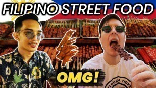 'Filipino Street Food is CRAZY! Trying ISAW, BETAMAX, PUSO, ADIDAS!'