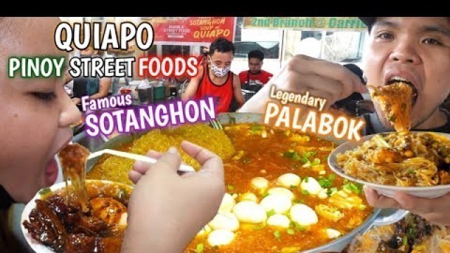 'PINOY STREET FOODS | SOTANGHON AT PALABOK SA QUIAPO MANILA PHILIPPINES'