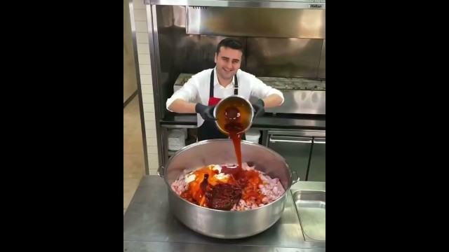 'Turkish chef Czn Burak Cooking Non-veg Food |'