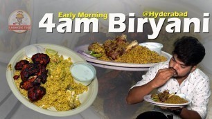 '4AM Biryani | Hyderabad | Non veg Breakfast | ft.5monkeys food | Street Food'