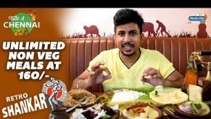 'Unlimited Non-Veg Meals At 160 At Retro Shankar Mess | Food Review | Taste Of Chennai'