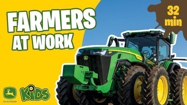 'John Deere Kids | Real Tractors & Farmers at Work with Music & Song 