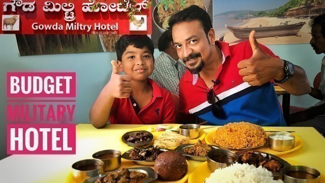 'Gowda military Hotel |Budget Military Hotel In Bangalore | Non Veg Food In Bangalore | Food Review'