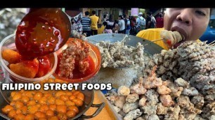 'Filipino Street Food: Isaw, Chicken Skin, Butchi, Balot, Kwek-Kwek, Tempura, Fishball, Corndog'