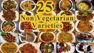 '25 அசைவ உணவு வகைகள் | 25 South Indian Non Veg Food Recipes Collection in Tamil | Thiruvarur Samayal'