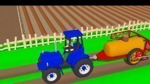 'Tractor made of Lego Blocks - Construction and Uses | Colorful tractors for Kids | Traktor'