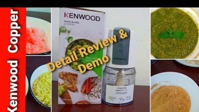 'Kenwood CH550 chopper Review & Demo | kenwood Quad Blade chopper #kenwood'