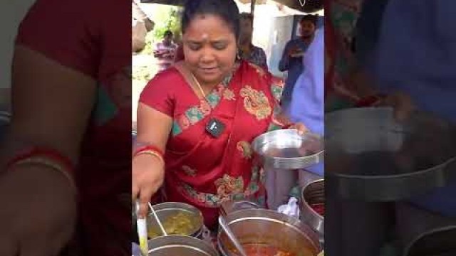 'Hyderabad Sai Kumari Aunty Selling Unlimited Non Veg Rs. 90/- Only #hyderabadfood #shorts'