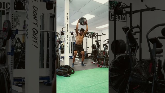 'Medicine Ball Slams #workout #hiit #hiitworkout'