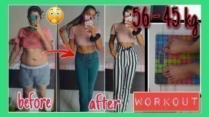 'My FULL BODY WORKOUT routine to REDUCE WEIGHT in 2 WEEKS 56 kg -45kg