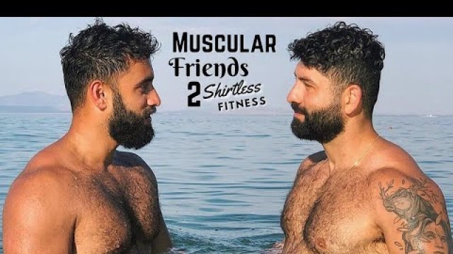 'Muscular Friends Shirtless Fitness Video 2'