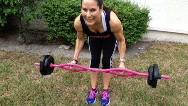 'Show me the Pink! T-Grip Weight Lifting Bar with Laura London'