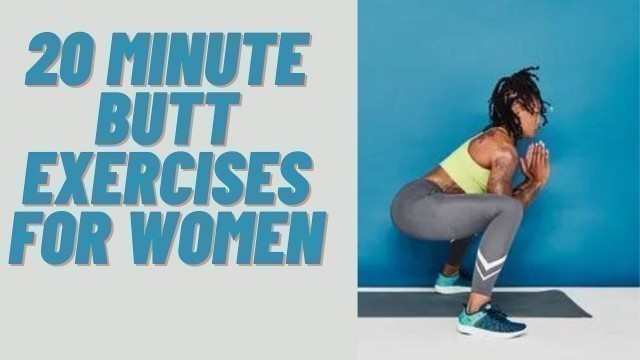 '20 Minute Butt Exercises for Women For A Firmer Booty #shorts +EXERCISE +GLUTES'