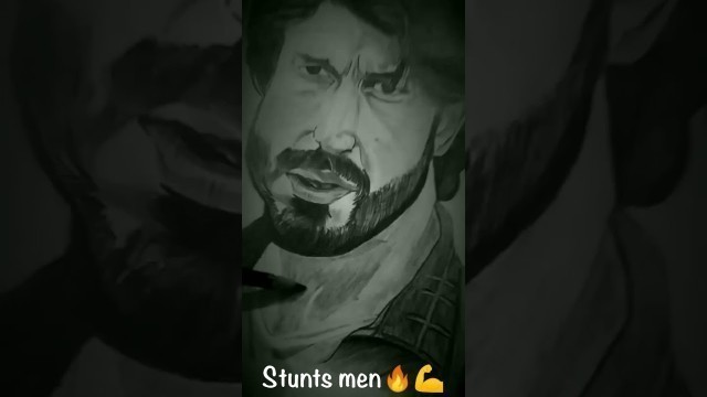 '#stunt #men #fitness #love #vidhutjamwal #sketch #protrait #pencildrawing #like