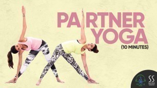 'Partner Yoga (10 Mins | No Equipment) | Shilpa Shetty Yoga Programs'