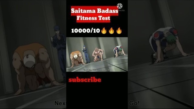 'Saitama Badass Anime moment| fitness test #badass #saitama #ytshorts'