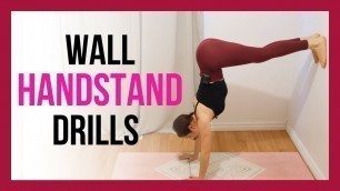'Handstand Tutorial - L-Shape Exercise Using a Wall'