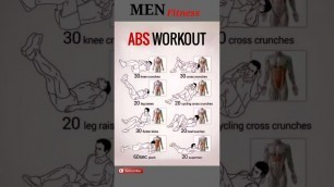 'Men Fitness #absworkout#shorts'