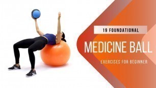 '19 Medicine Ball Workout At Home For Beginners / RitFit® Workout Guide [NO REPEAT]'
