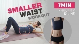 'HOW TO GET A SMALLER WAIST/K POP BODY SHAPE/ 6 Min AB Seated Workout At Home / No Equipment'