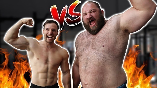 'Sascha Huber VS. Strongman | Stärkster Mann Deutschlands gegen Fitness YouTuber!'