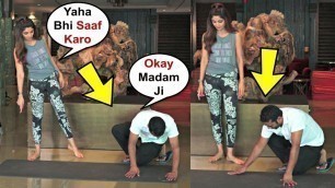 'Shilpa Shetty Orders Her Staff To Clean Her Yoga Mat'