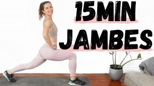 '15min  Jambes - Exercices pour l\'avant et l\'arrière des cuisses - Sans matériel'