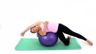 'Scoliosis Exercises | Side Bend Scoliosis Breathing over Ball'