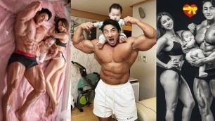 'When Korean Hulk Play With Their Baby | Fitness | Bodybuilding Motivation 2022, Chul Soon GYM Master'