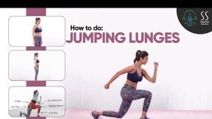 'Jumping Lunges | Lower Body Exercises | Learn with Shilpa Shetty'