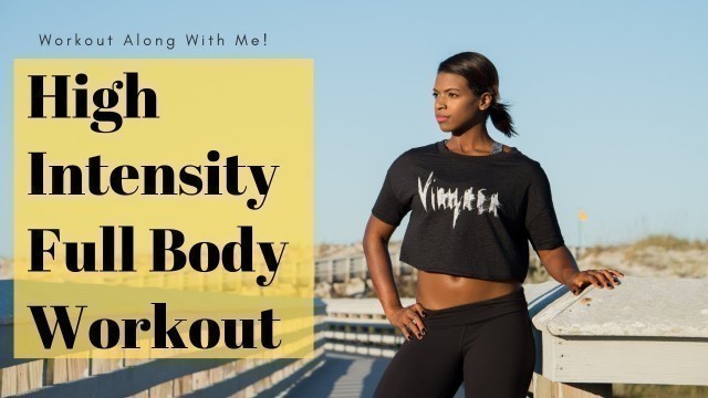 'High Intensity Full Body Workout // AT HOME WORKOUT WITH ME | Stephanie Marie'