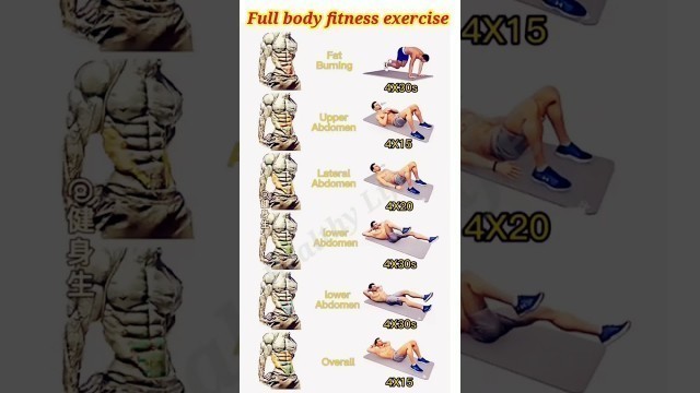 'full body fitness exercise #shorts #exercise #workout #fitness'