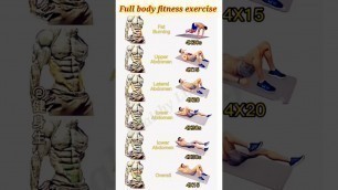 'full body fitness exercise #shorts #exercise #workout #fitness'