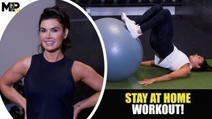 'At Home Stability Ball Workout'