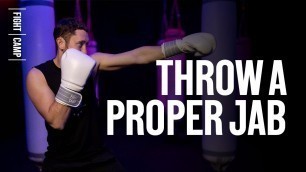 'Step By Step Guide To Throwing The Jab | Boxing Training'