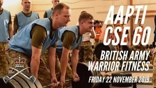 'ASPT | Flag Comp | British Army Warrior Fitness | AAPTI Cse 60'