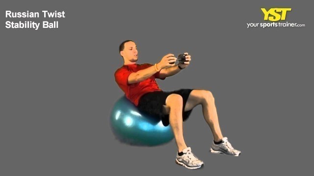 'Russian Twist Stability Ball'