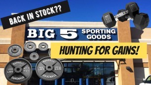 'Big 5 Sporting Goods - trying to find weights'
