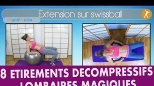 'Exercices de décompression lombaires pour lombalgiques ou sciatalgiques'